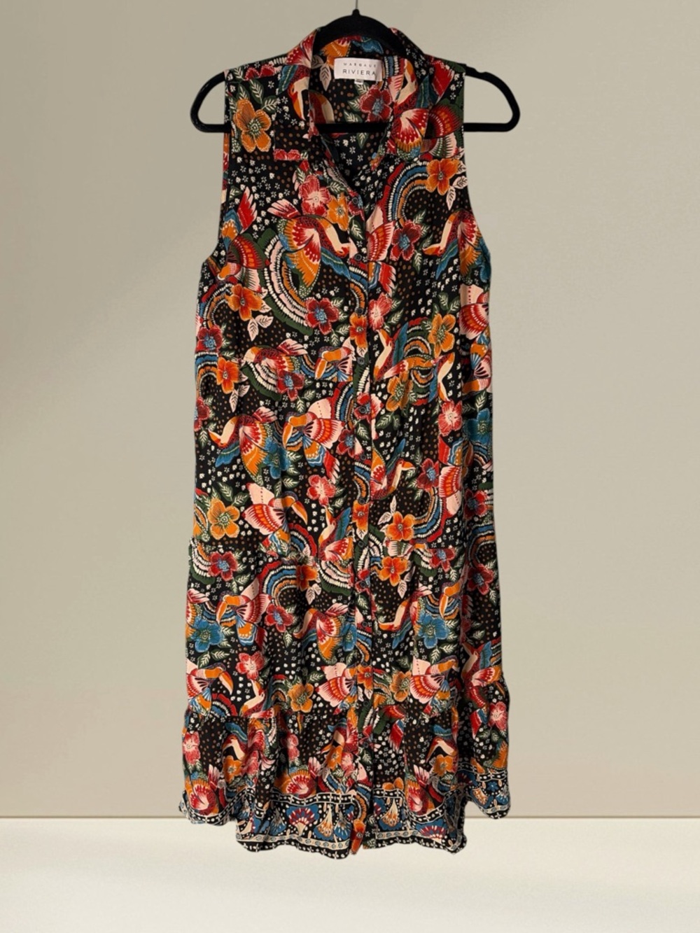 Margaux Riviera Women 2X Multicolor Floral Dress